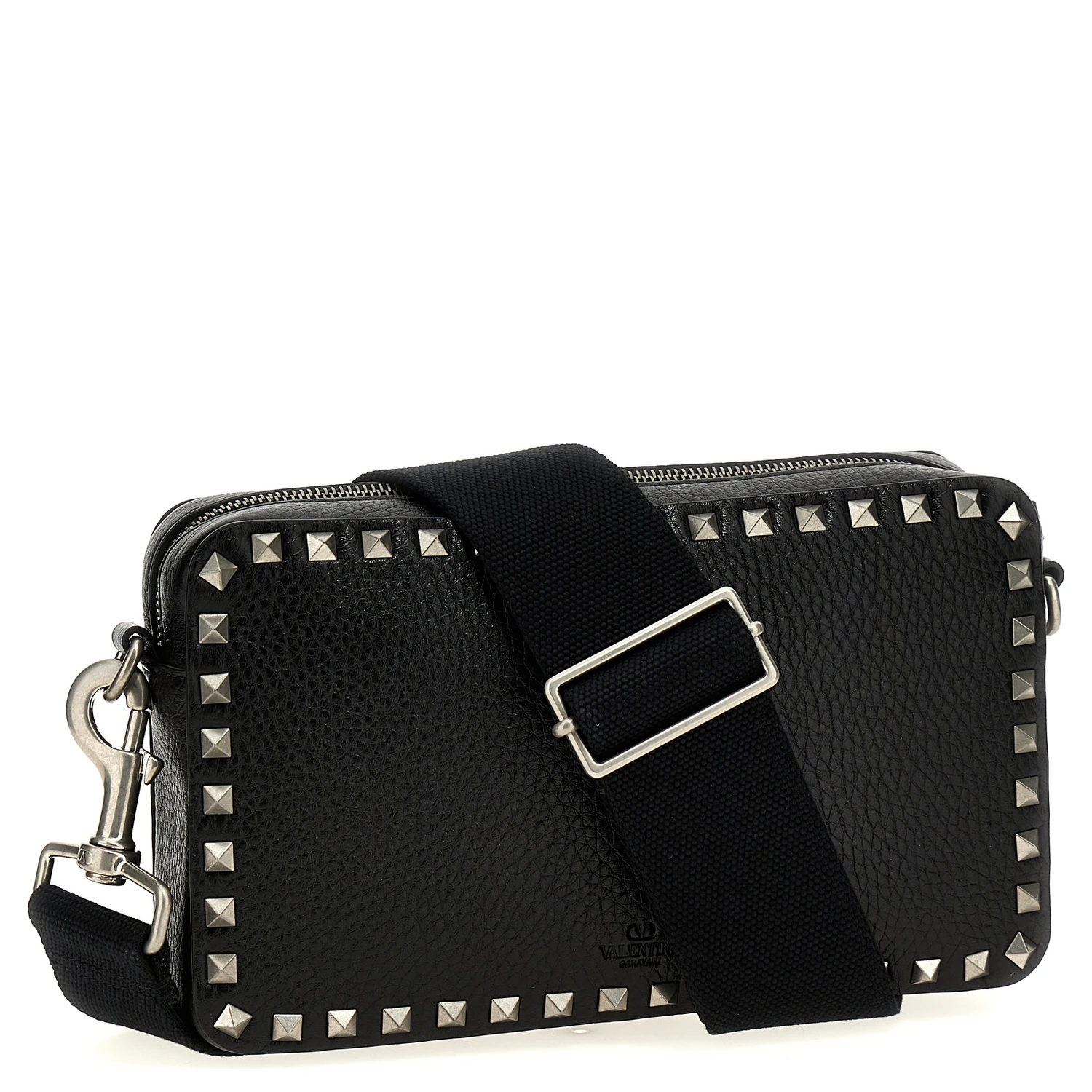 Black Calfskin Crossbody Bag