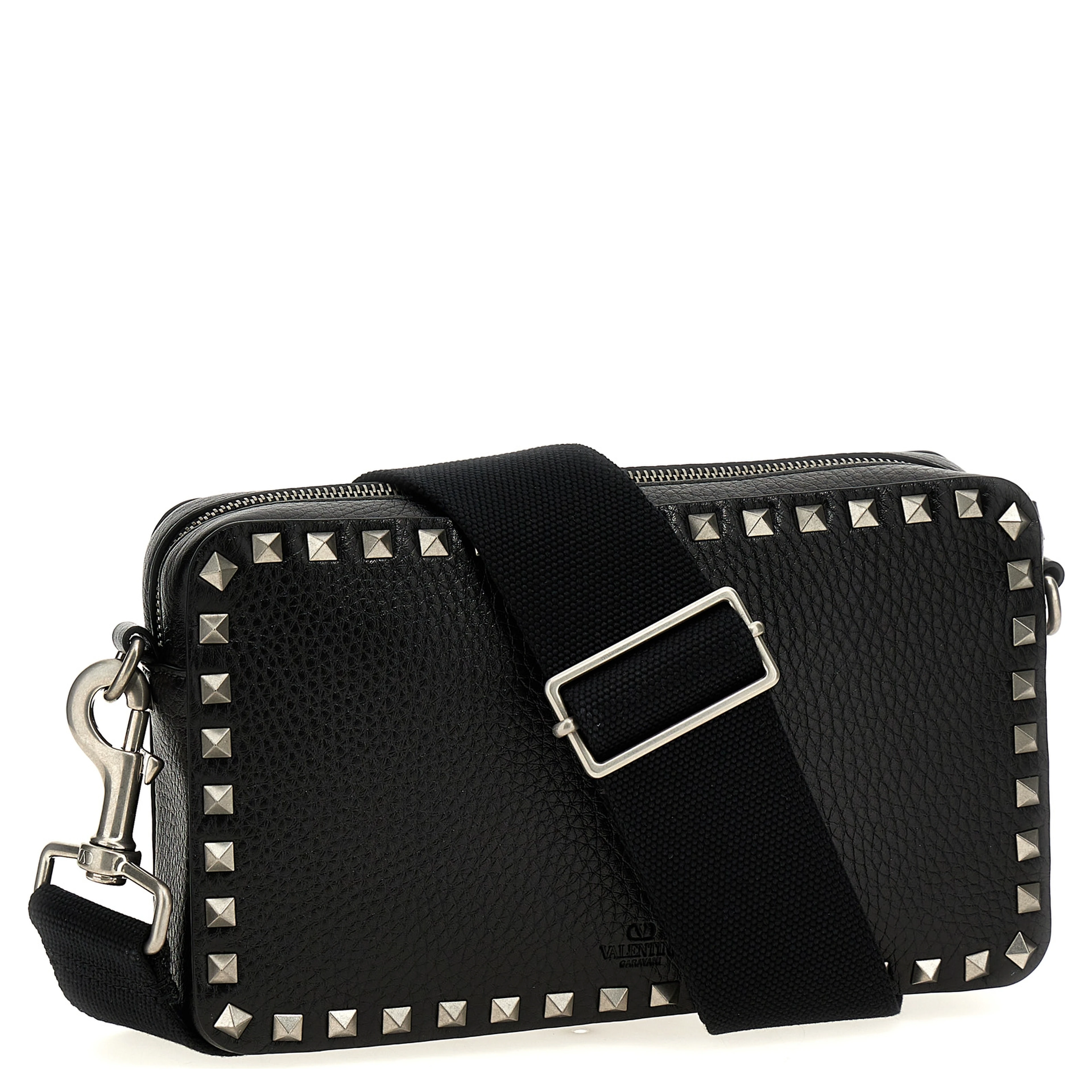 Black Calfskin Crossbody Bag