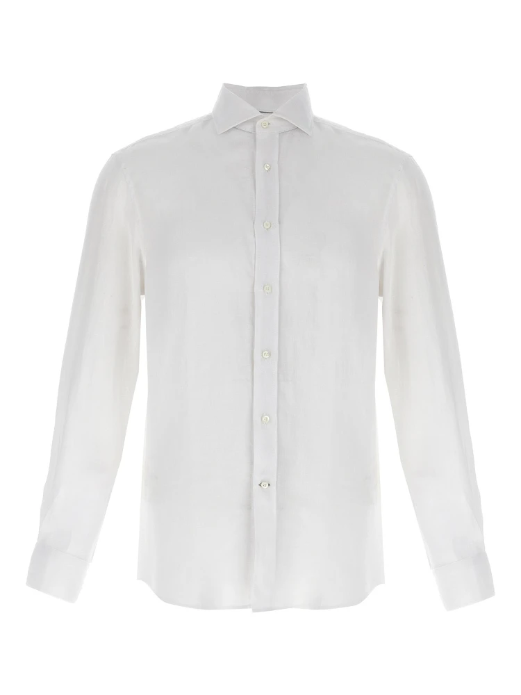 White Linen Blouse