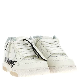 Bicolor Bovine Leather Low Top Sneakers