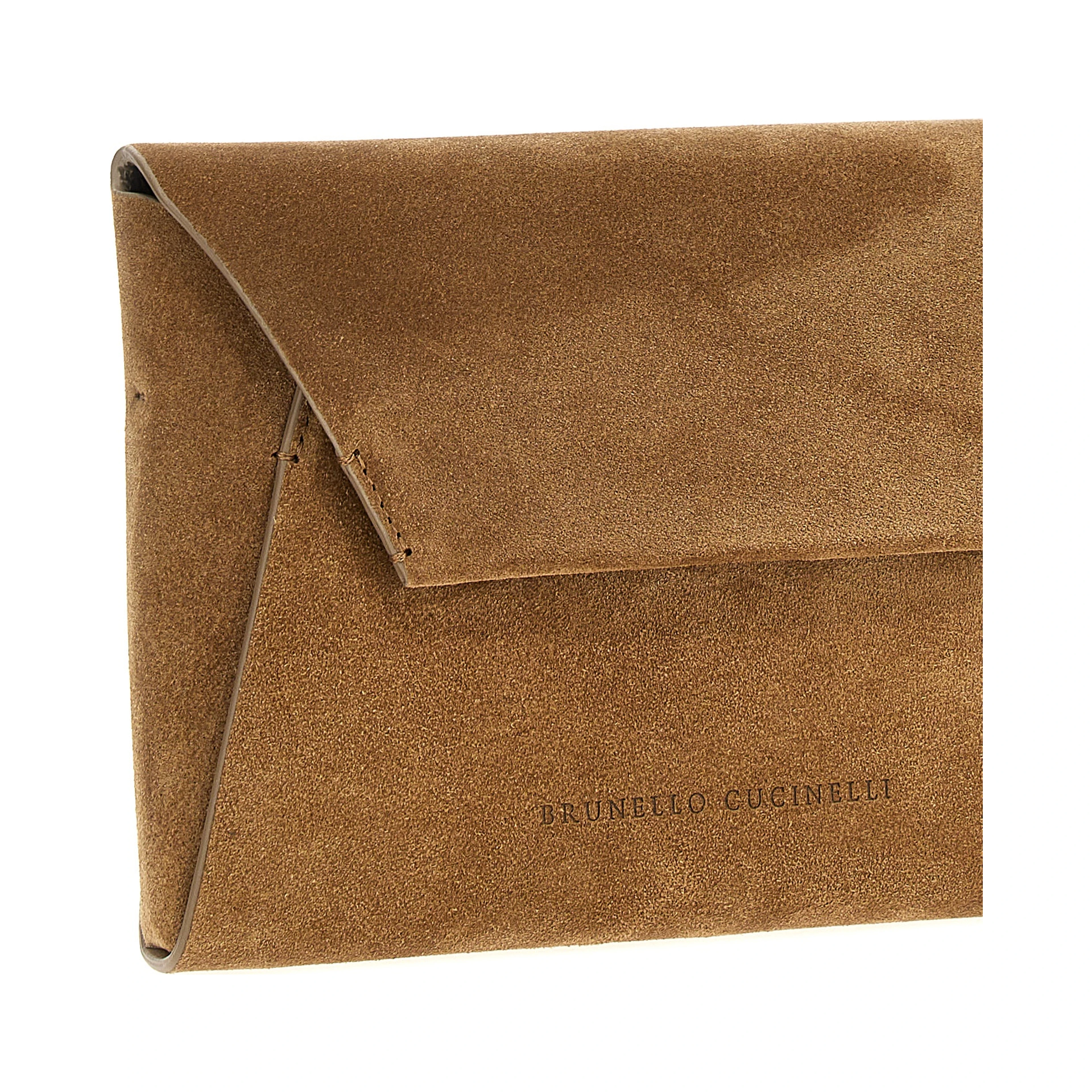 Brown Calfskin Clutch Bag