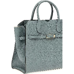 Gray Calfskin Handbag