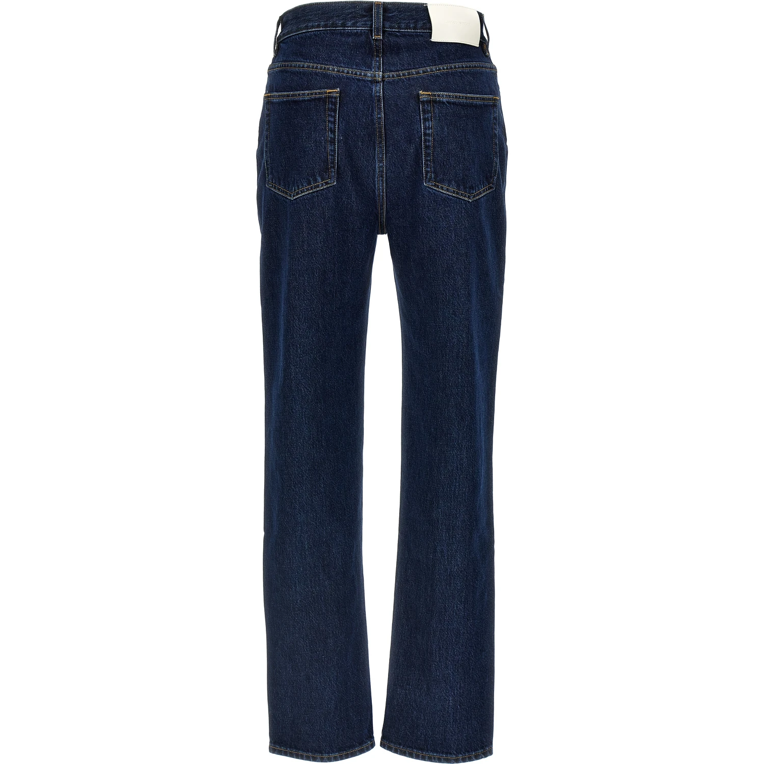 Blue Organic Cotton Straight-Leg Jeans
