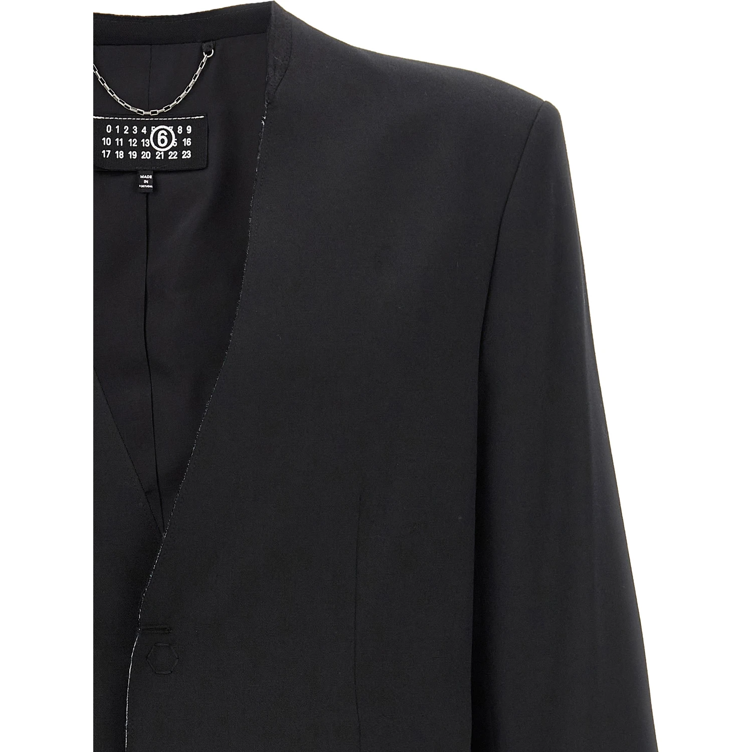 Black Polyester Blazer