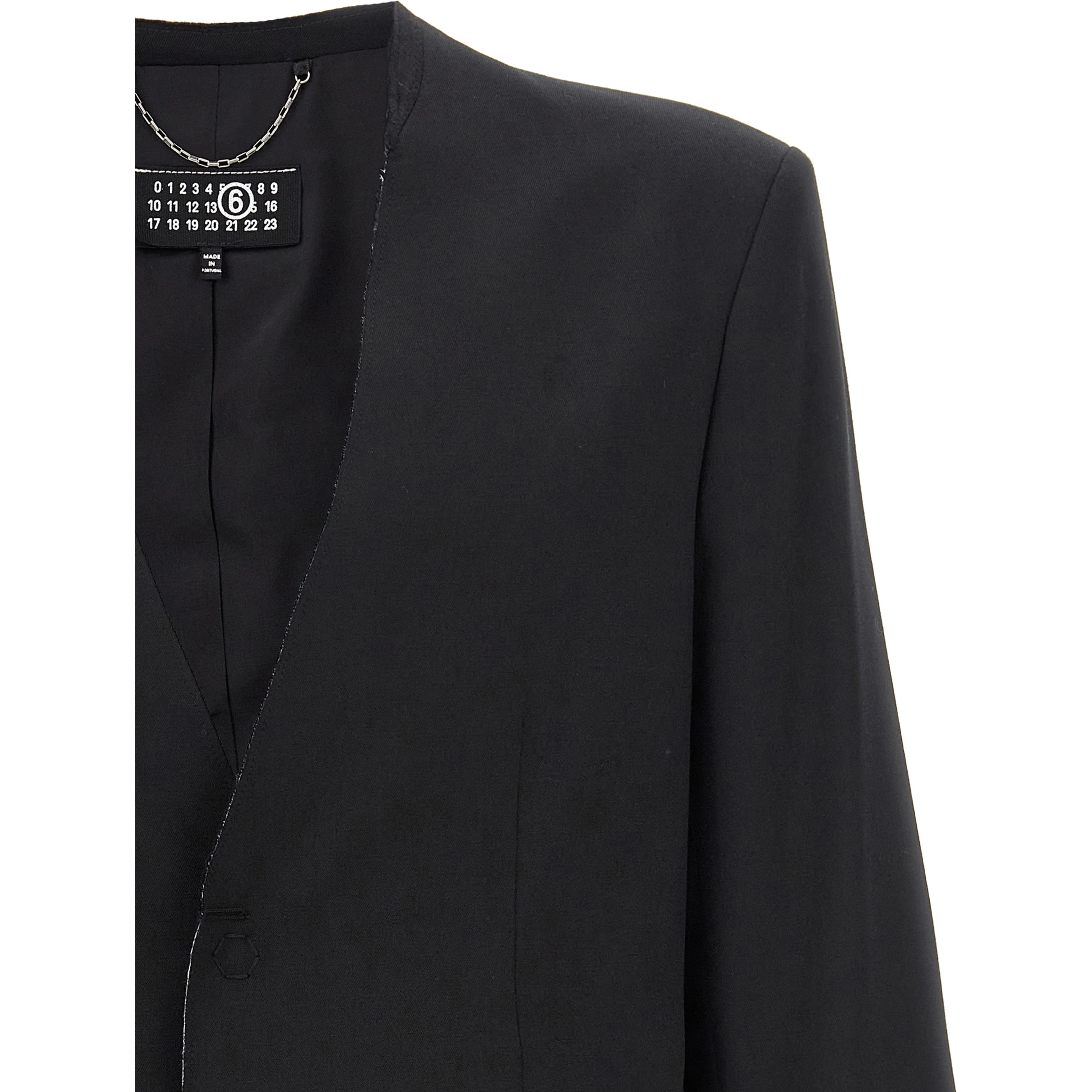 Black Polyester Blazer