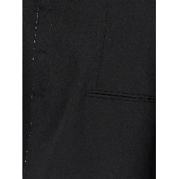 Black Polyester Blazer
