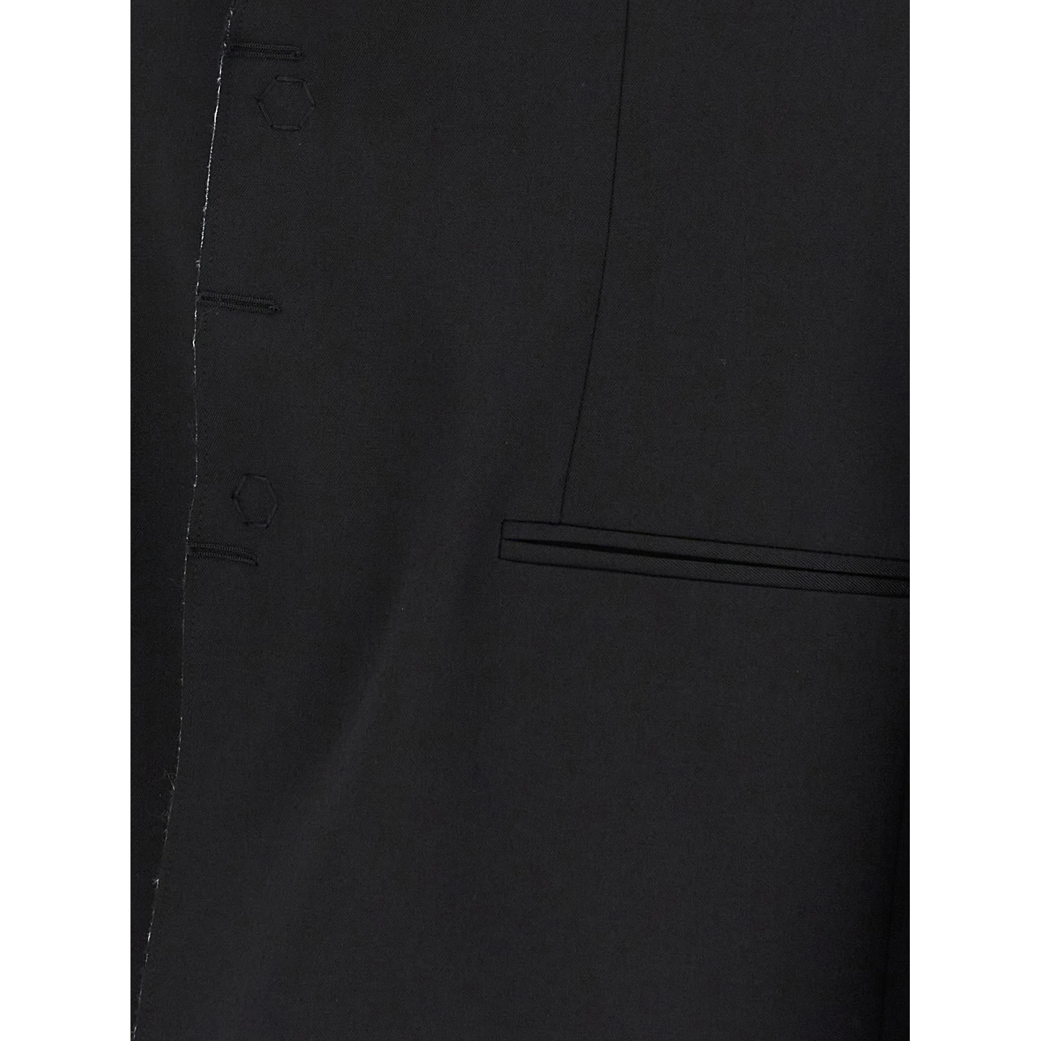Black Polyester Blazer