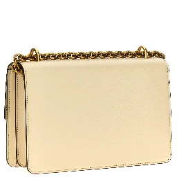 White Calfskin Shoulder Bag