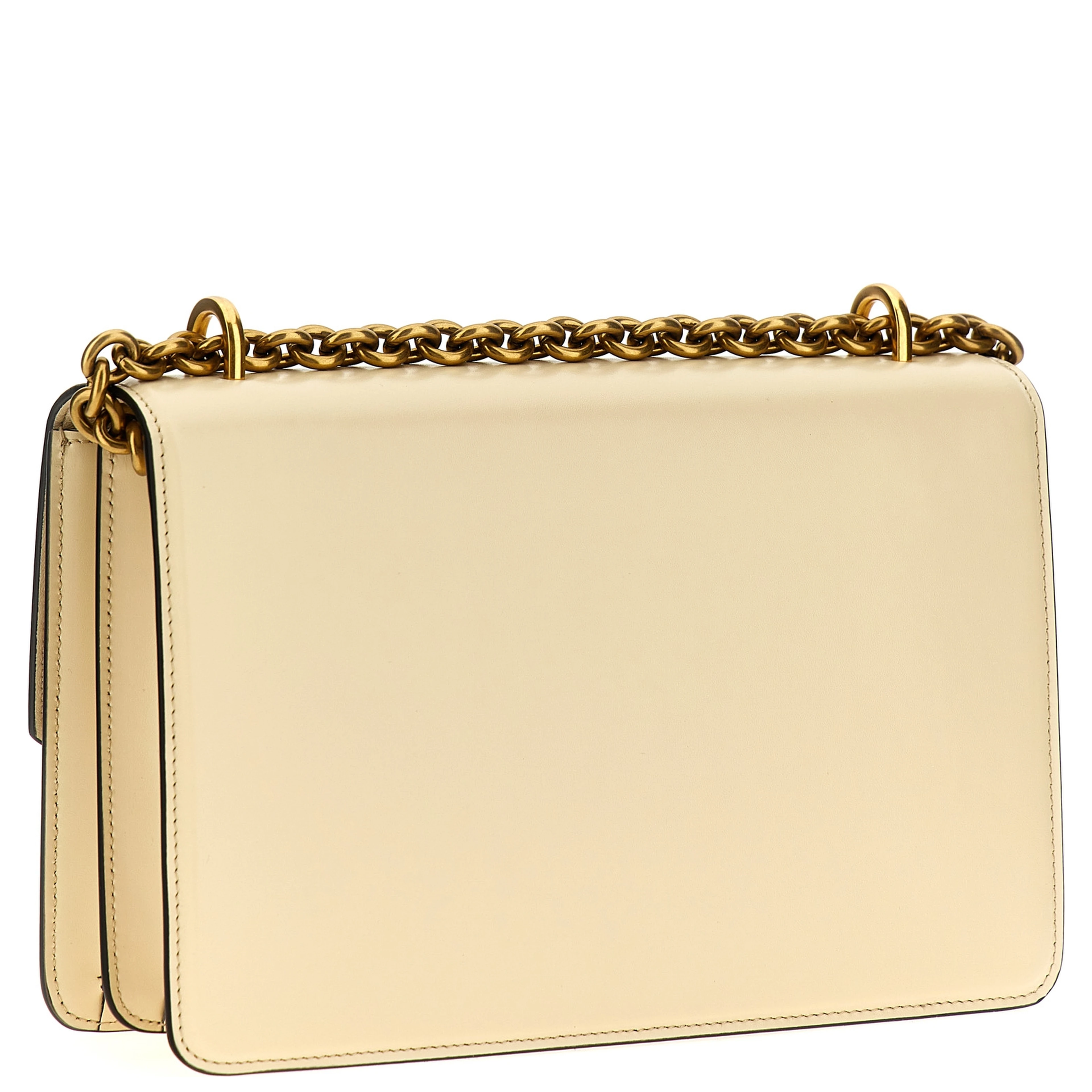 White Calfskin Shoulder Bag