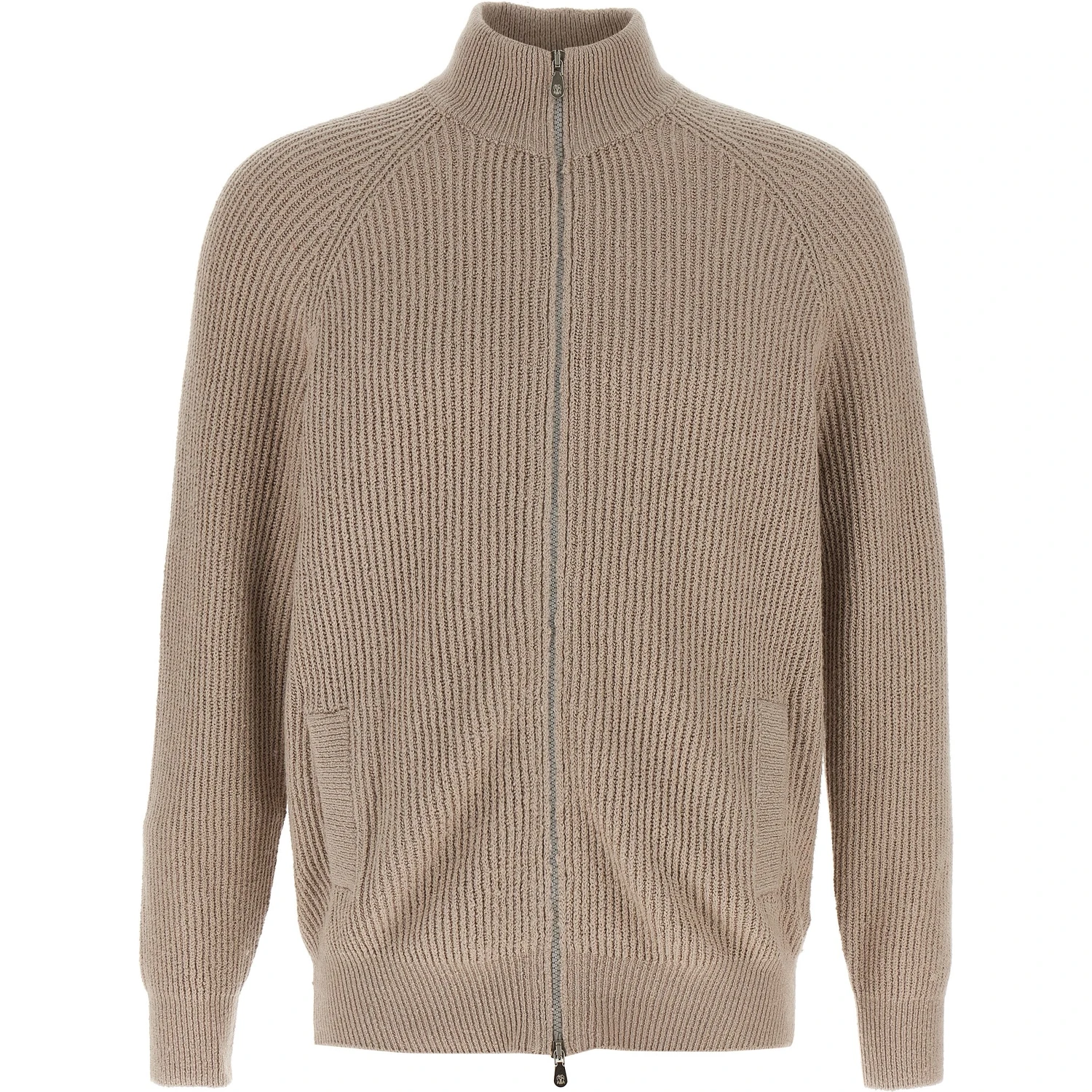 Beige Cotton Cardigan