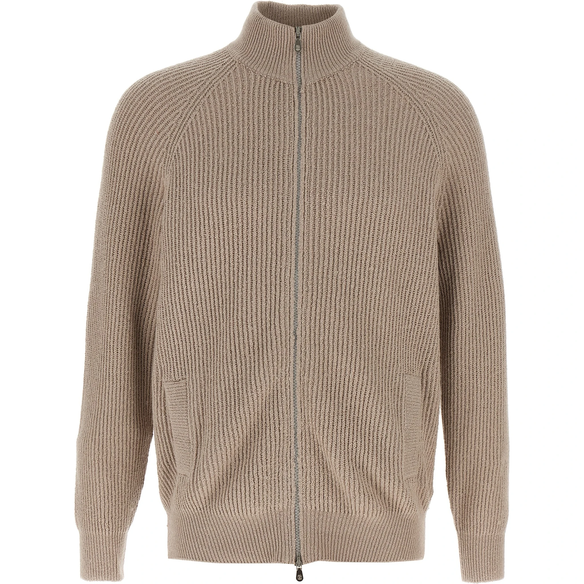 Beige Cotton Cardigan