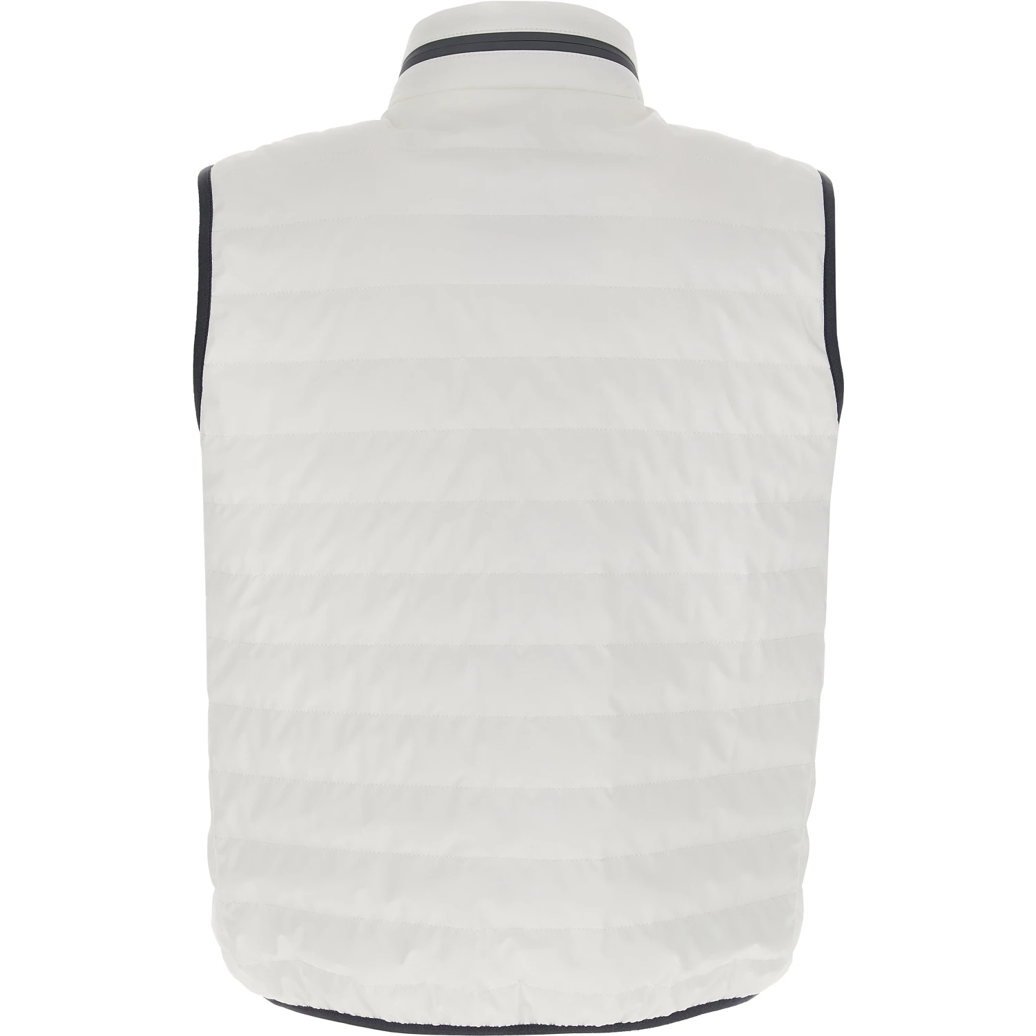 White Polyamide Sleeveless Jacket