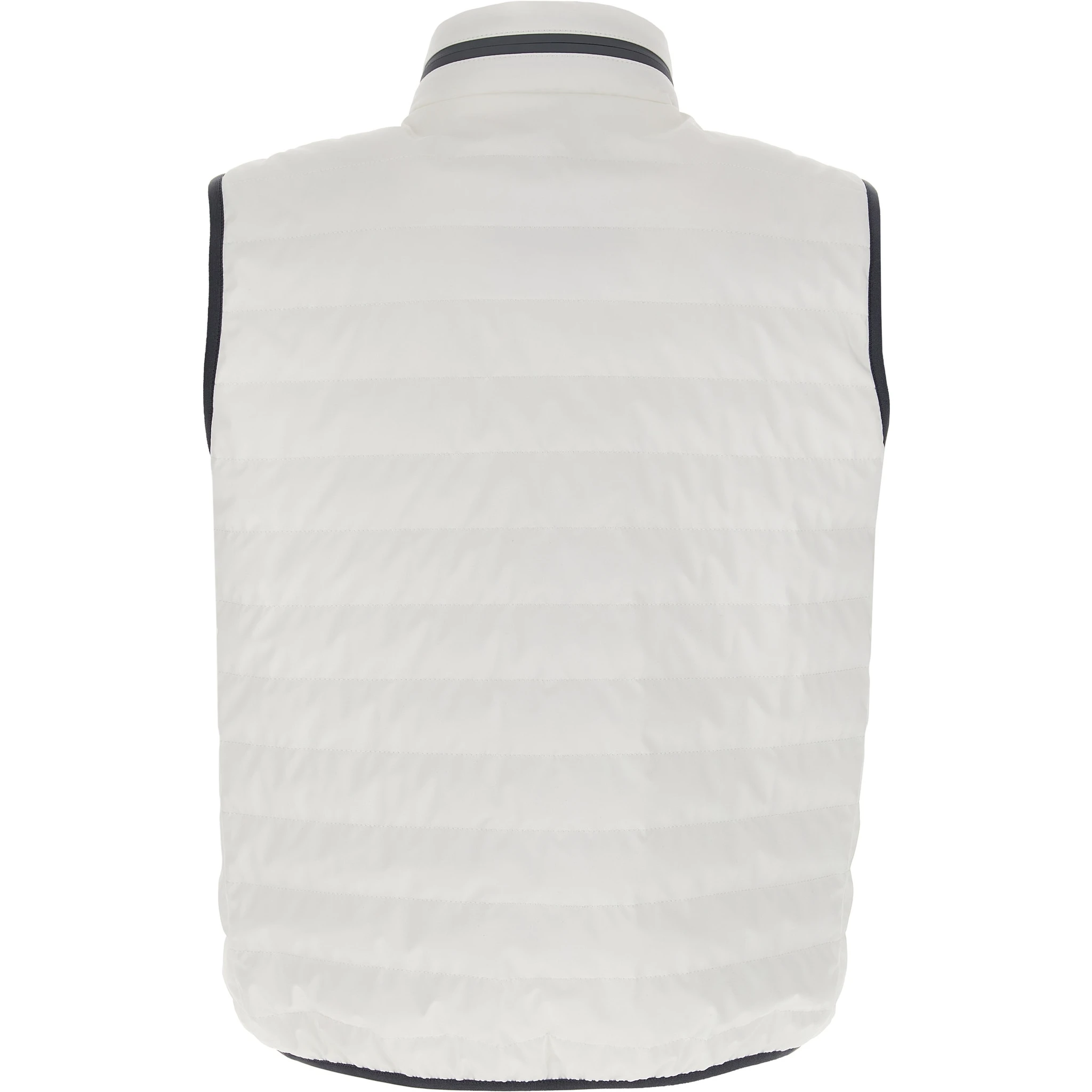 White Polyamide Sleeveless Jacket