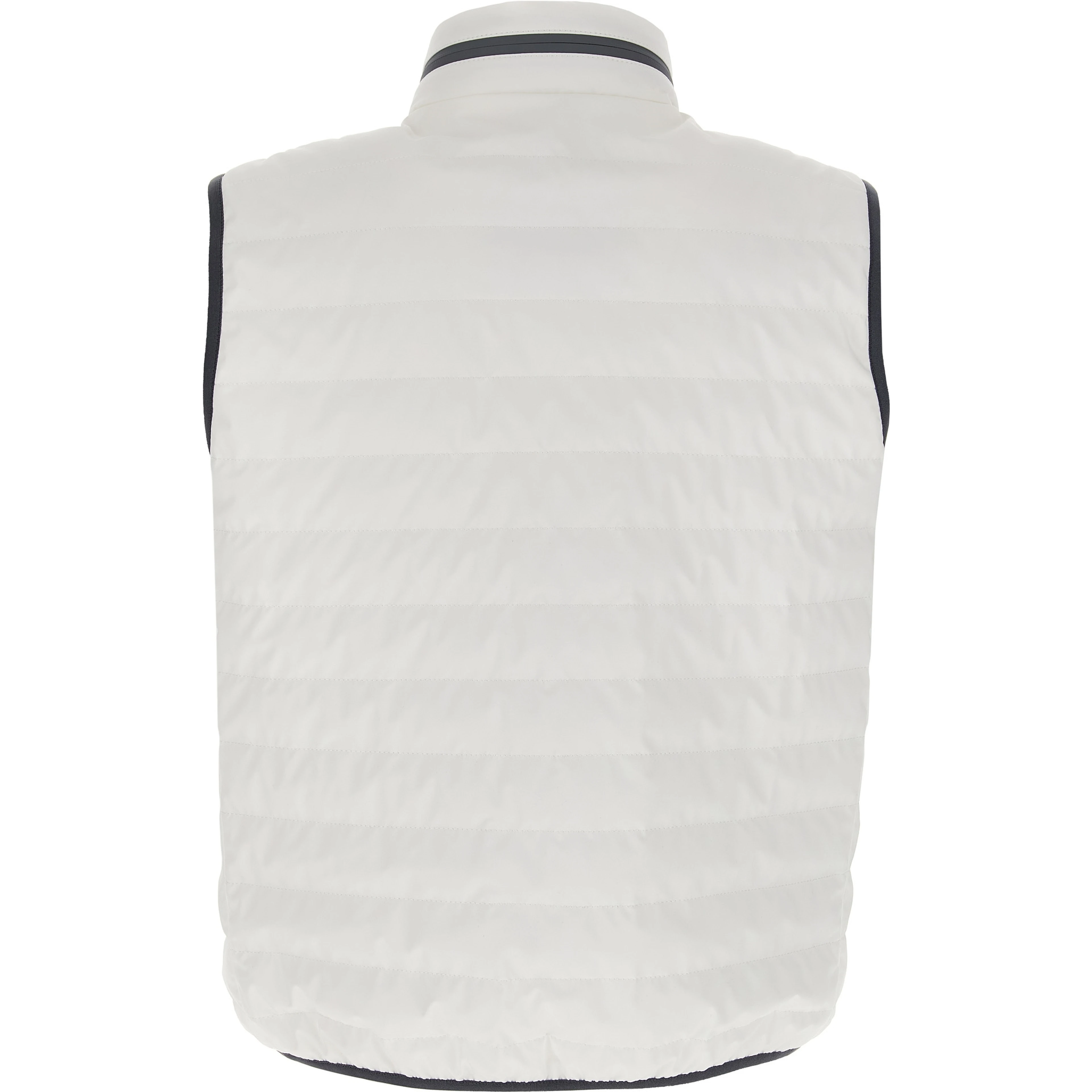 White Polyamide Sleeveless Jacket