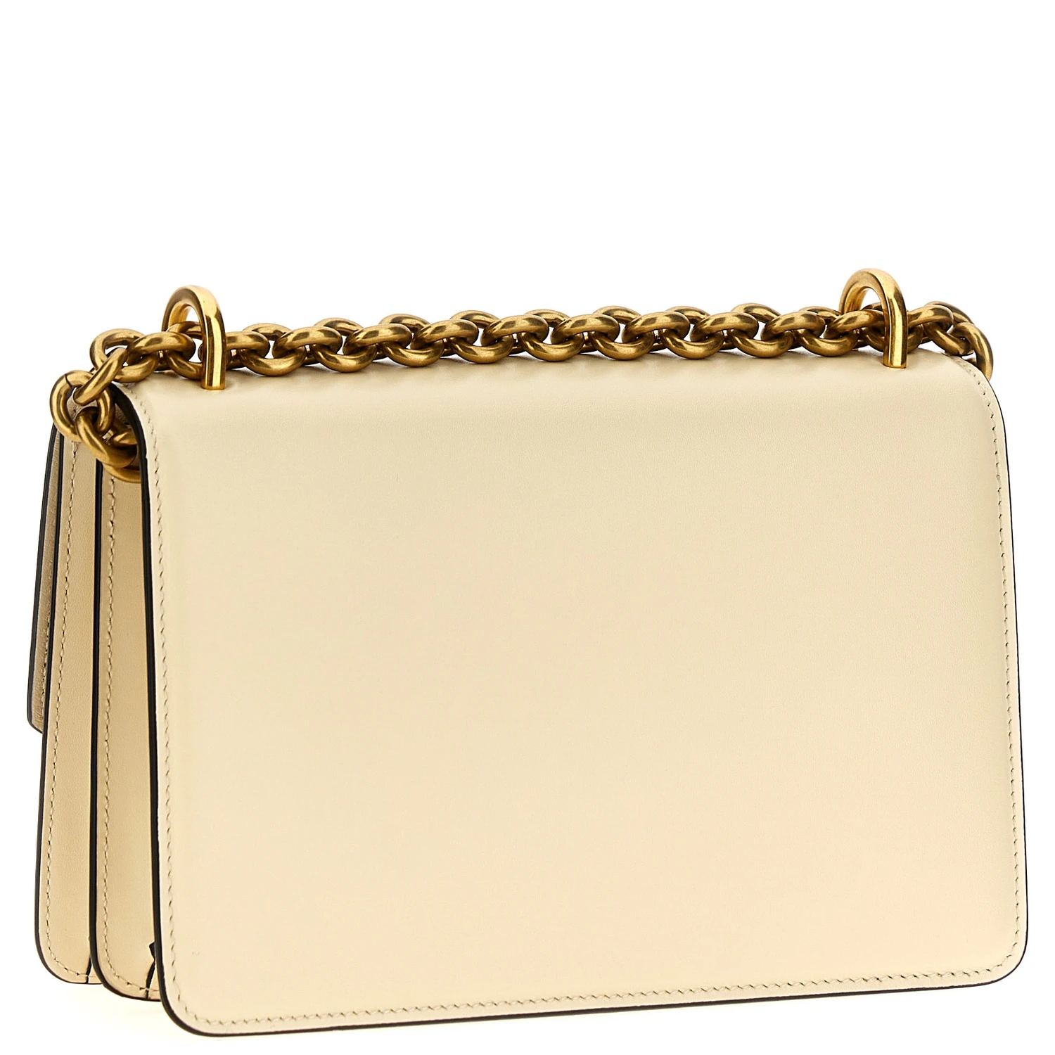White Calfskin Shoulder Bag