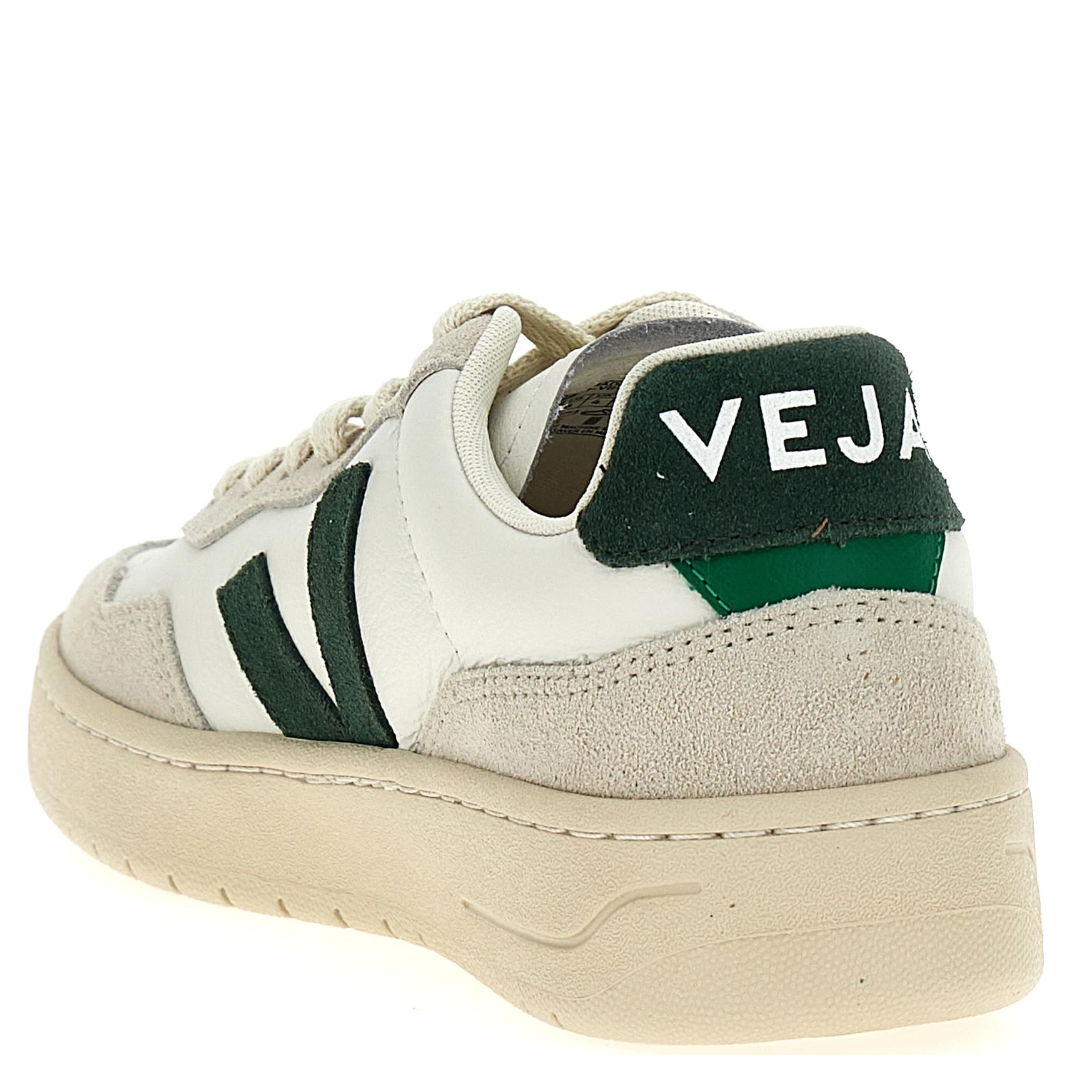 Bicolor Leather Low Top Sneakers