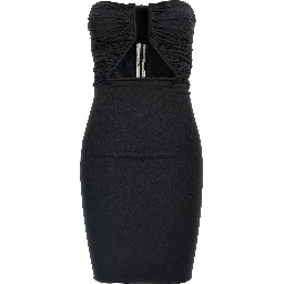 Black Nylon Short Dress