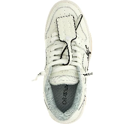 Bicolor Bovine Leather Low Top Sneakers