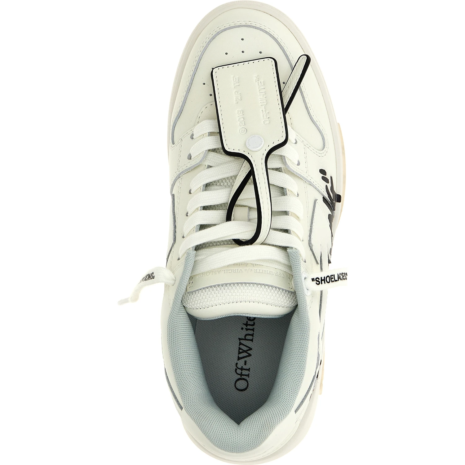 Bicolor Bovine Leather Low Top Sneakers