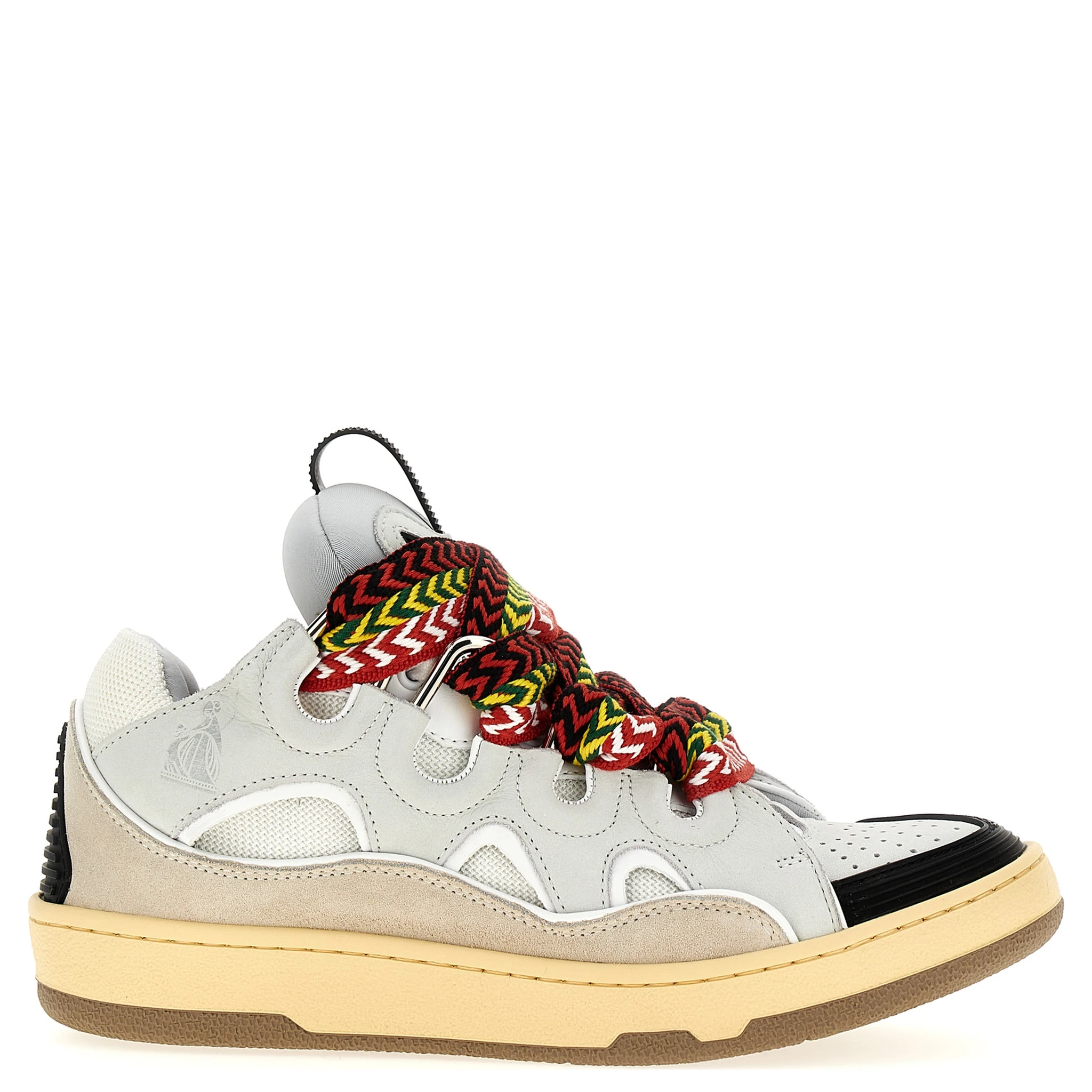 Gray Calfskin Chunky Sneakers