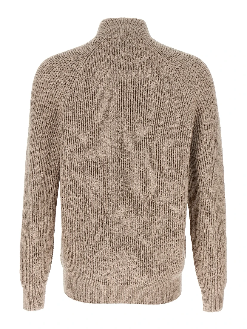 Beige Cotton Cardigan