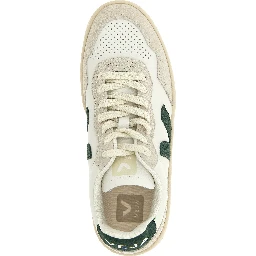 Bicolor Leather Low Top Sneakers