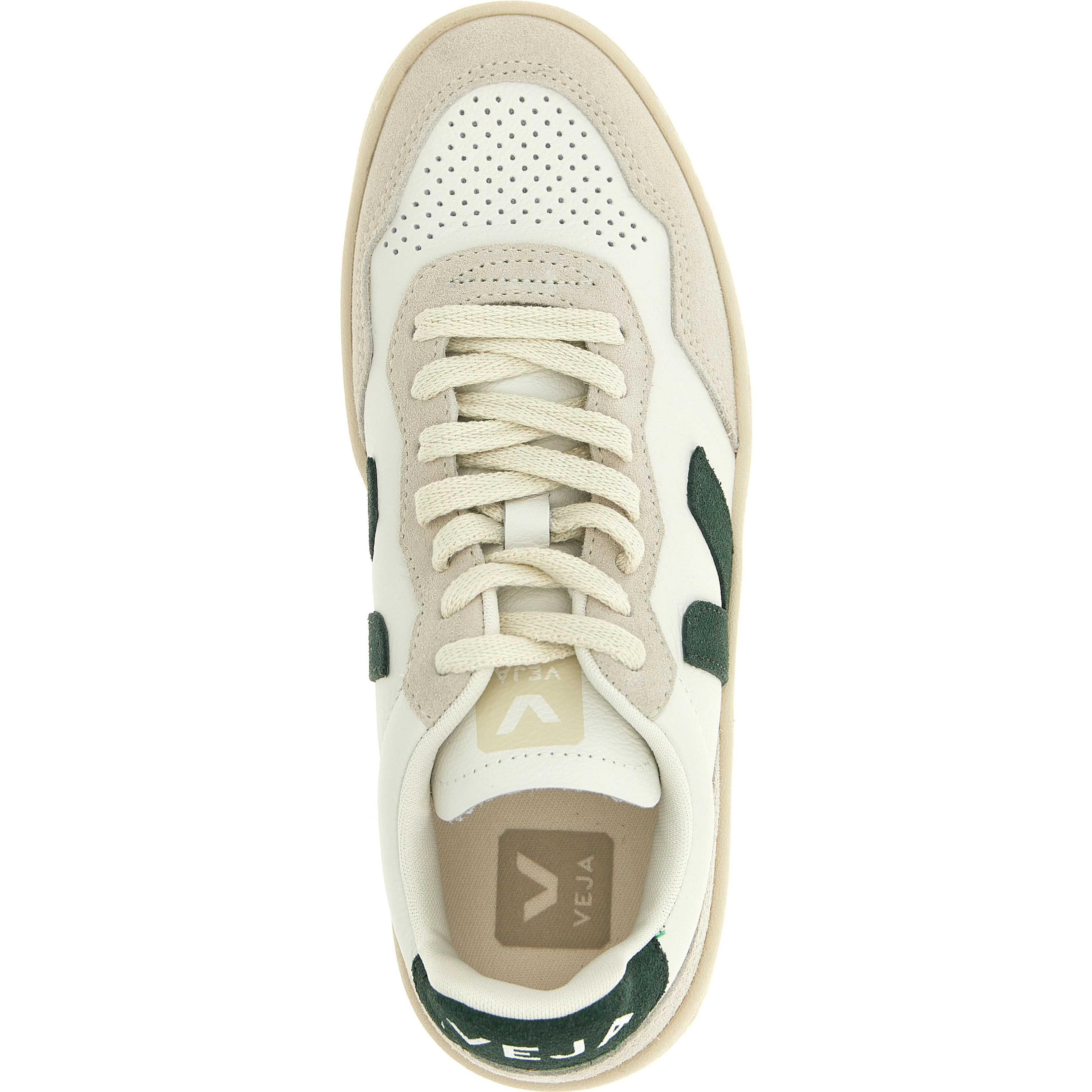 Bicolor Leather Low Top Sneakers