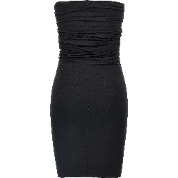 Black Nylon Short Dress