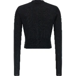 Black Wool Cardigan