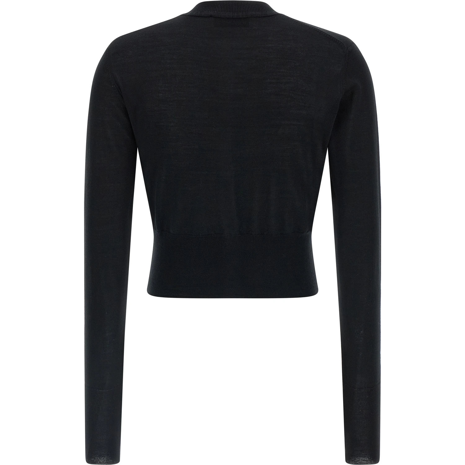 Black Wool Cardigan