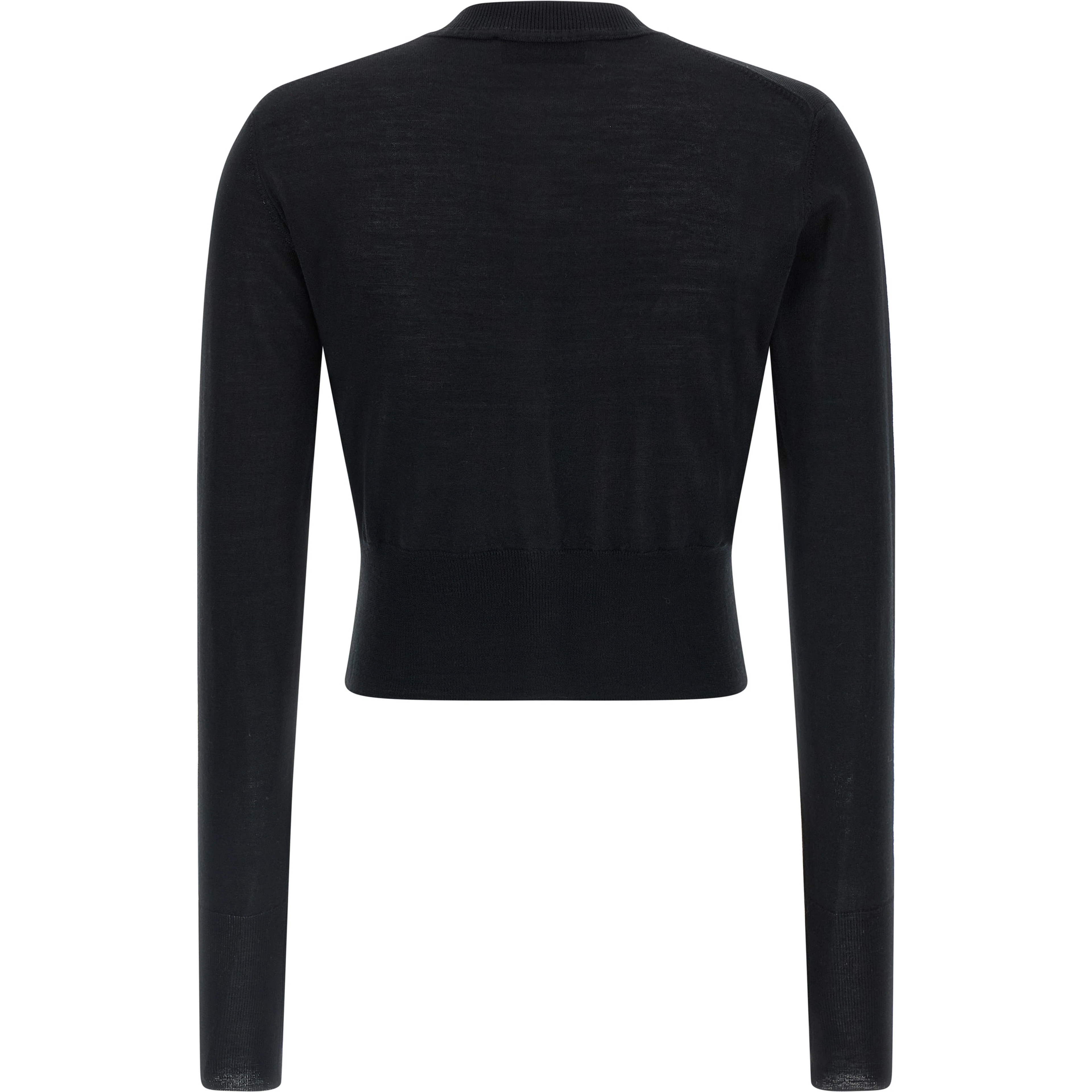 Black Wool Cardigan