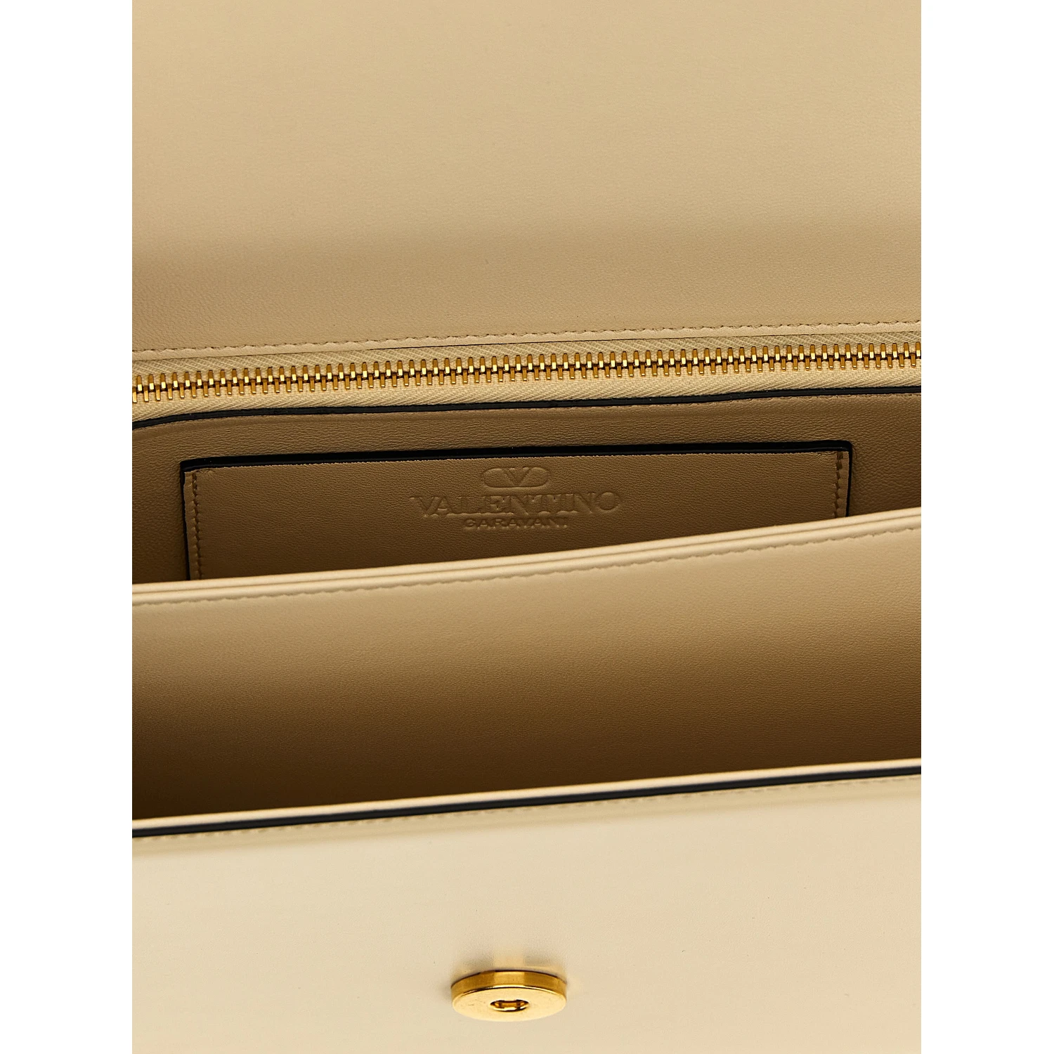 White Calfskin Shoulder Bag