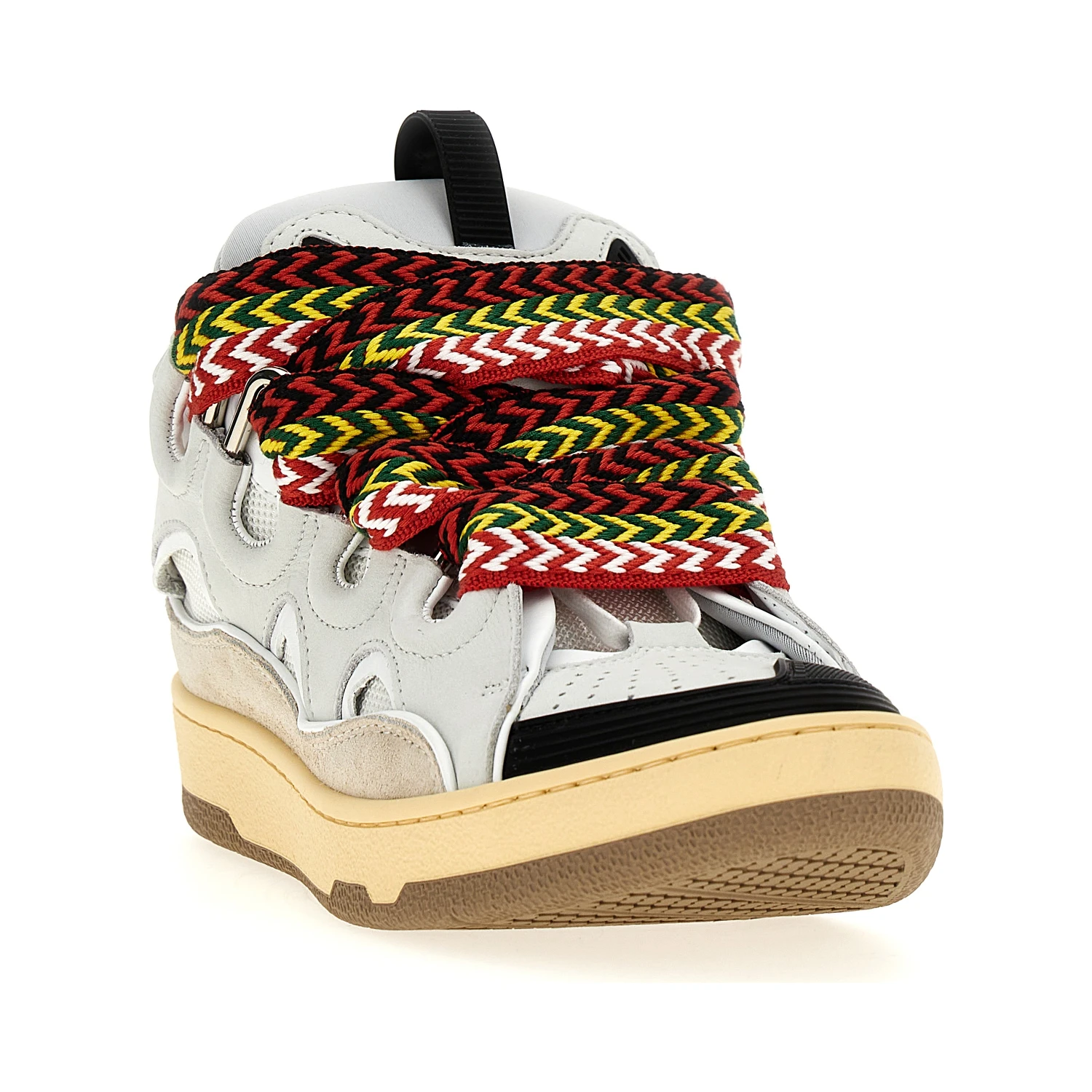 Gray Calfskin Chunky Sneakers