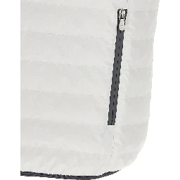 White Polyamide Sleeveless Jacket