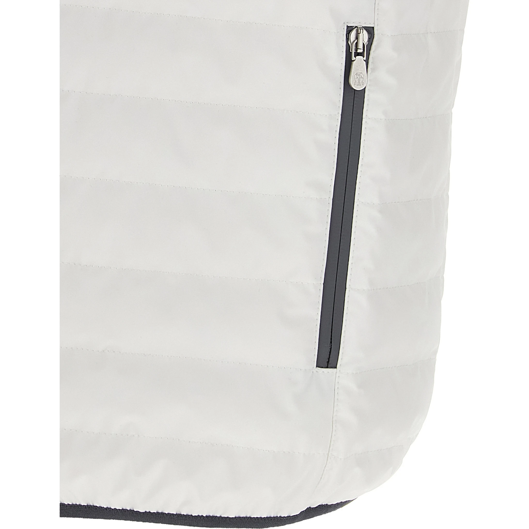 White Polyamide Sleeveless Jacket