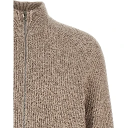 Beige Cotton Cardigan