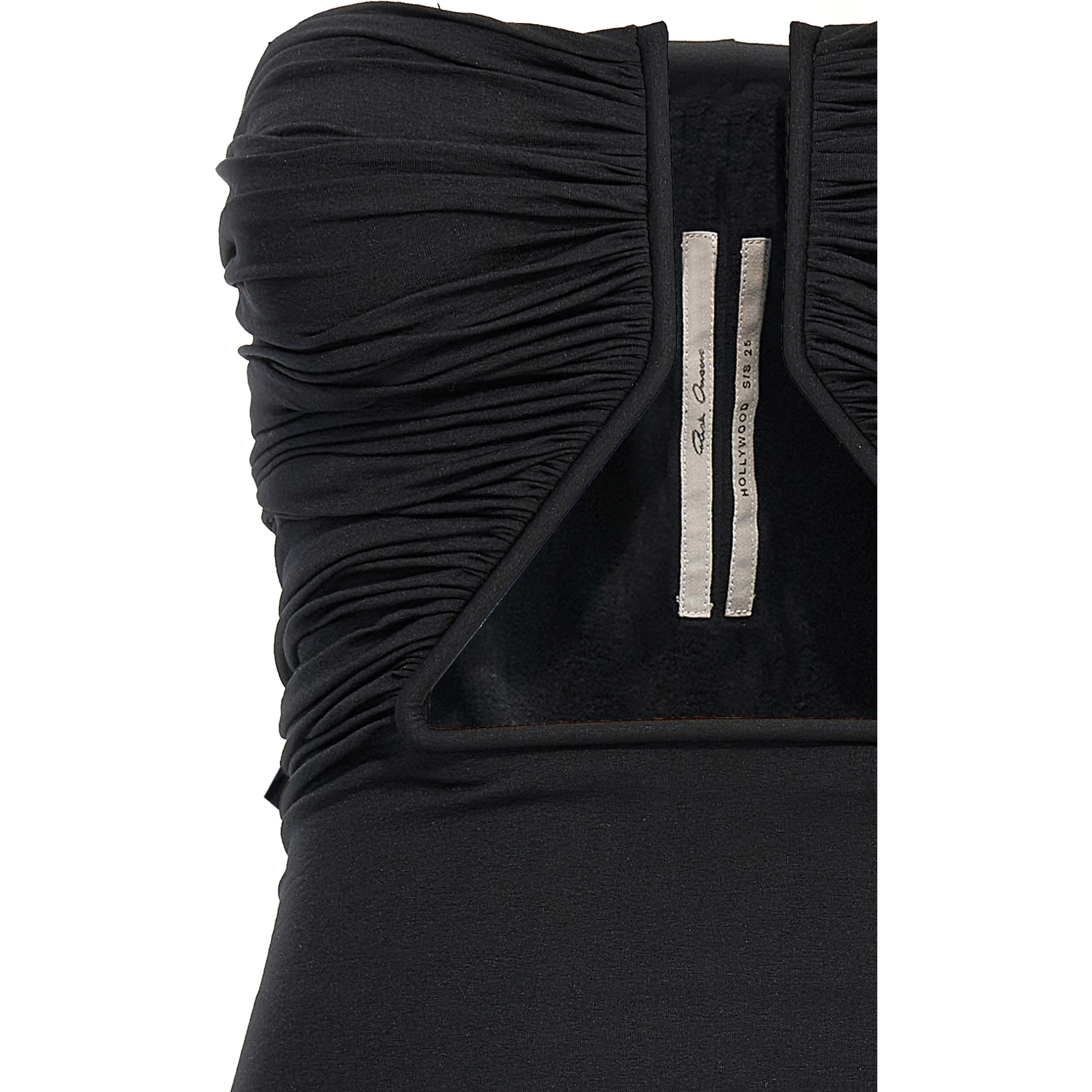 Black Nylon Short Dress