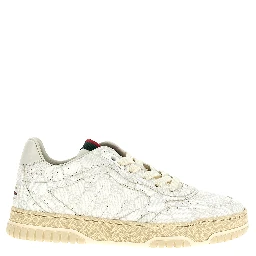 White Polyethylene Sneakers