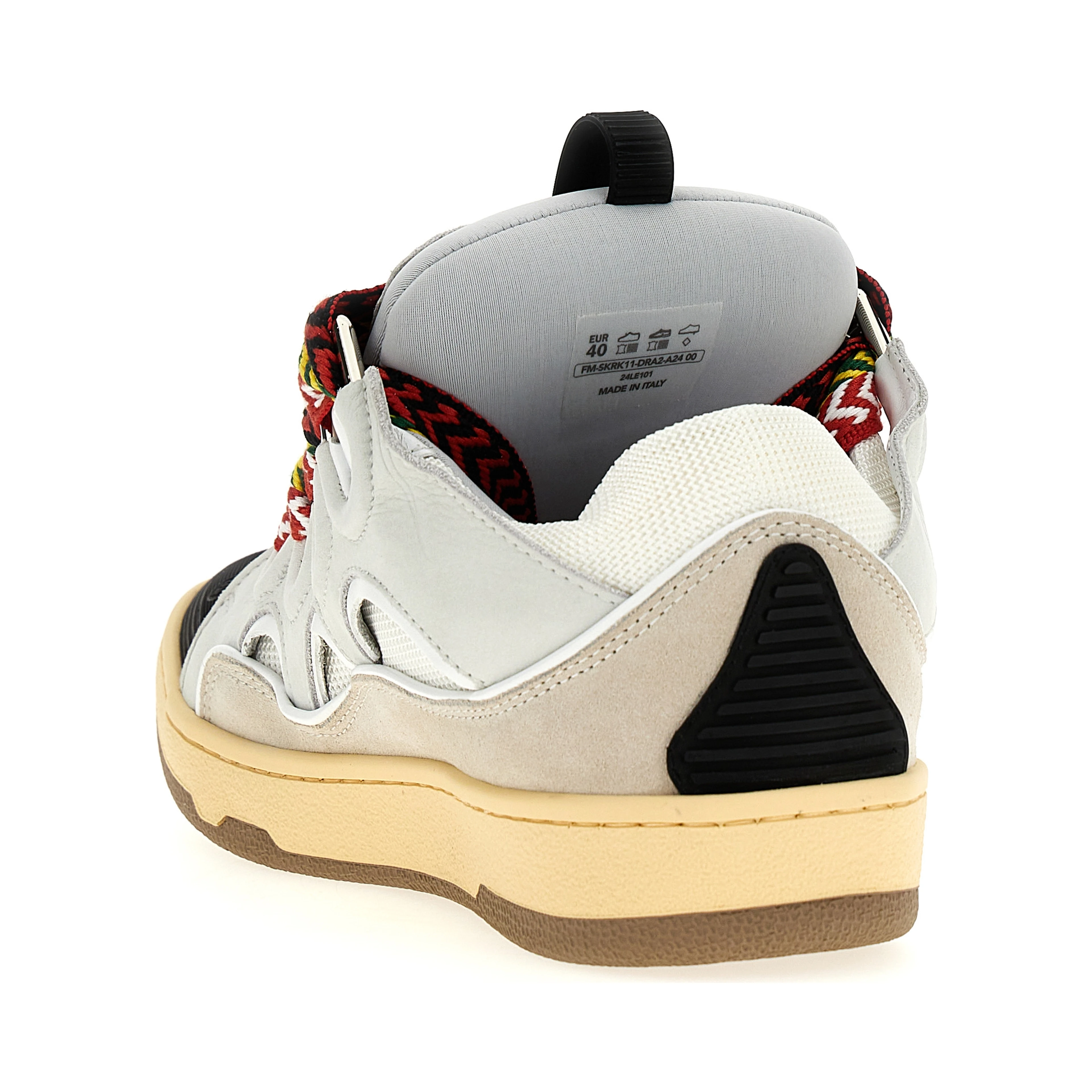 Gray Calfskin Chunky Sneakers