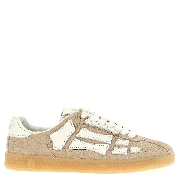 Beige Cowhide Sneakers