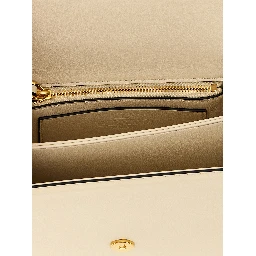 White Calfskin Shoulder Bag