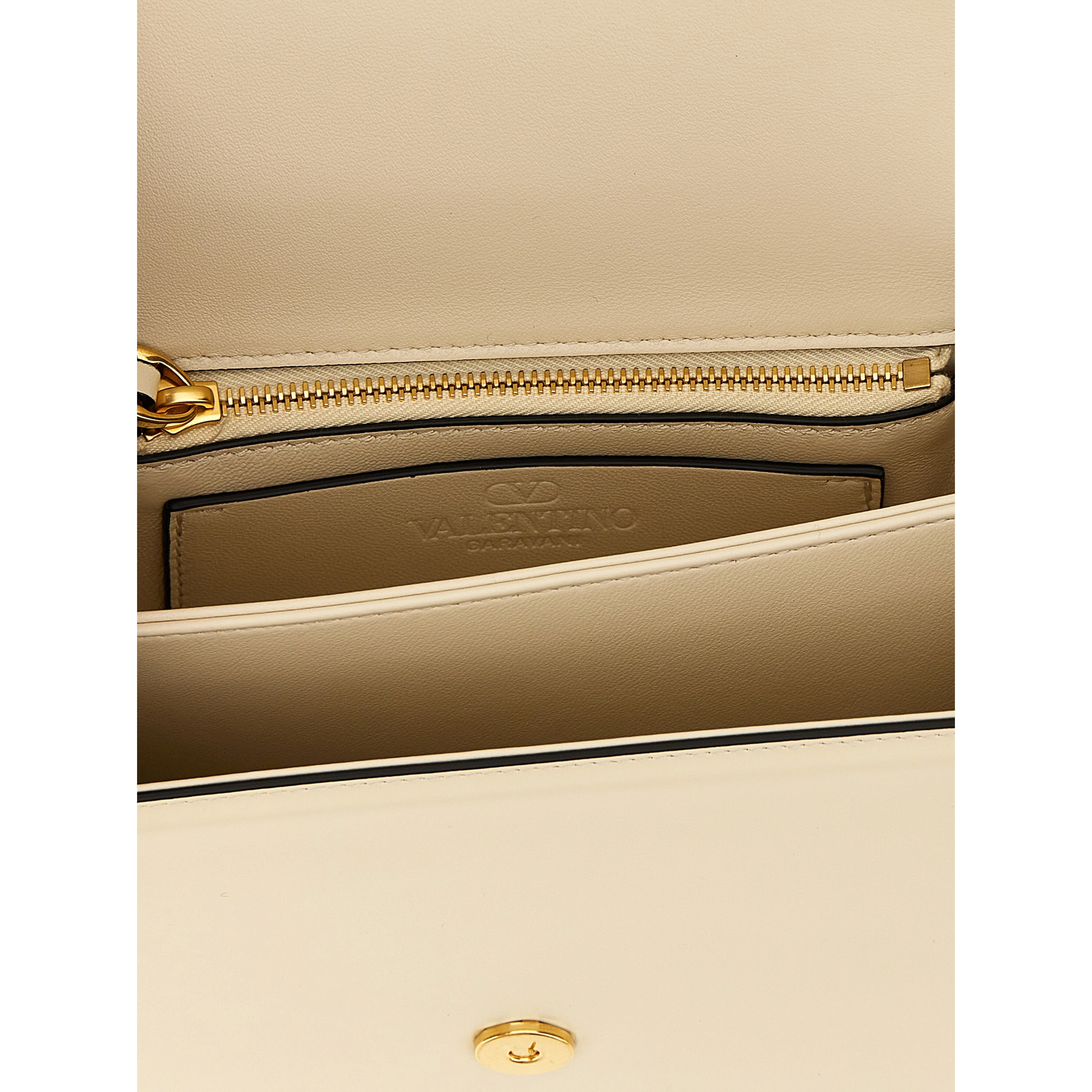 White Calfskin Shoulder Bag