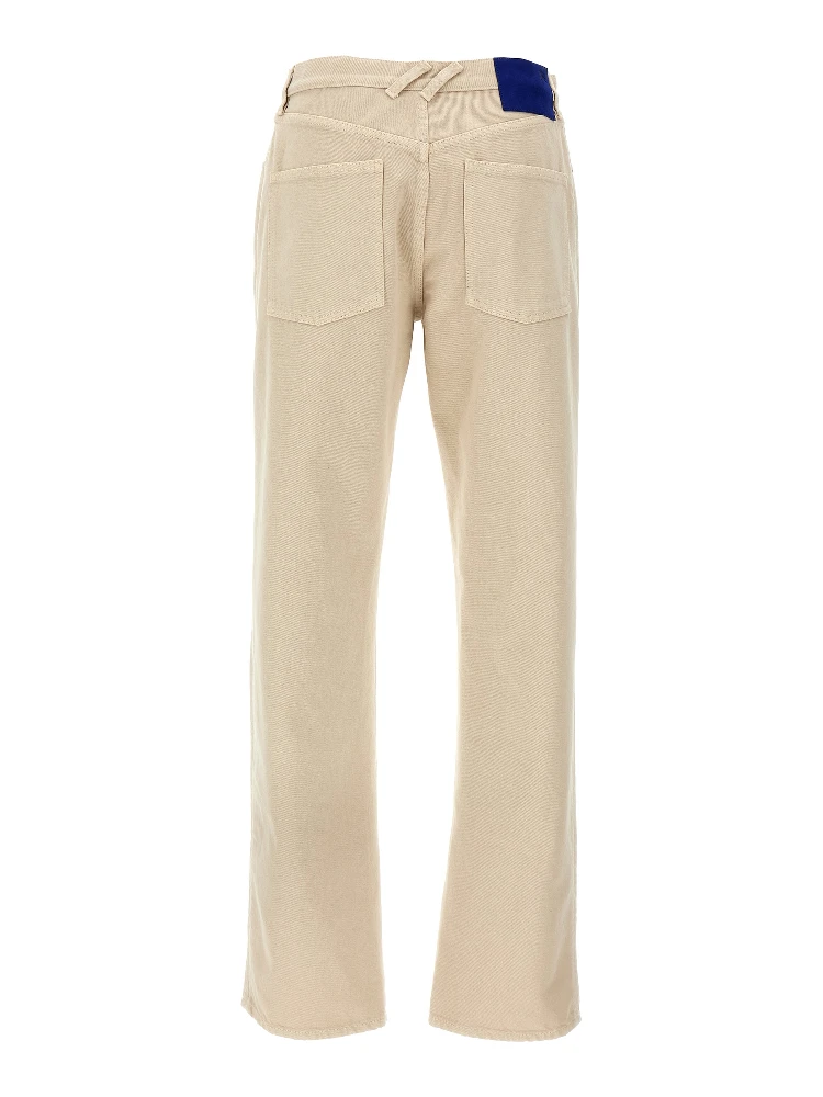 Beige Cotton Casual Pants alternative