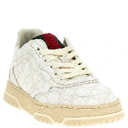 White Polyethylene Sneakers