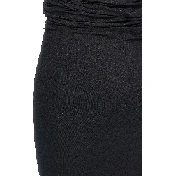 Black Nylon Short Dress