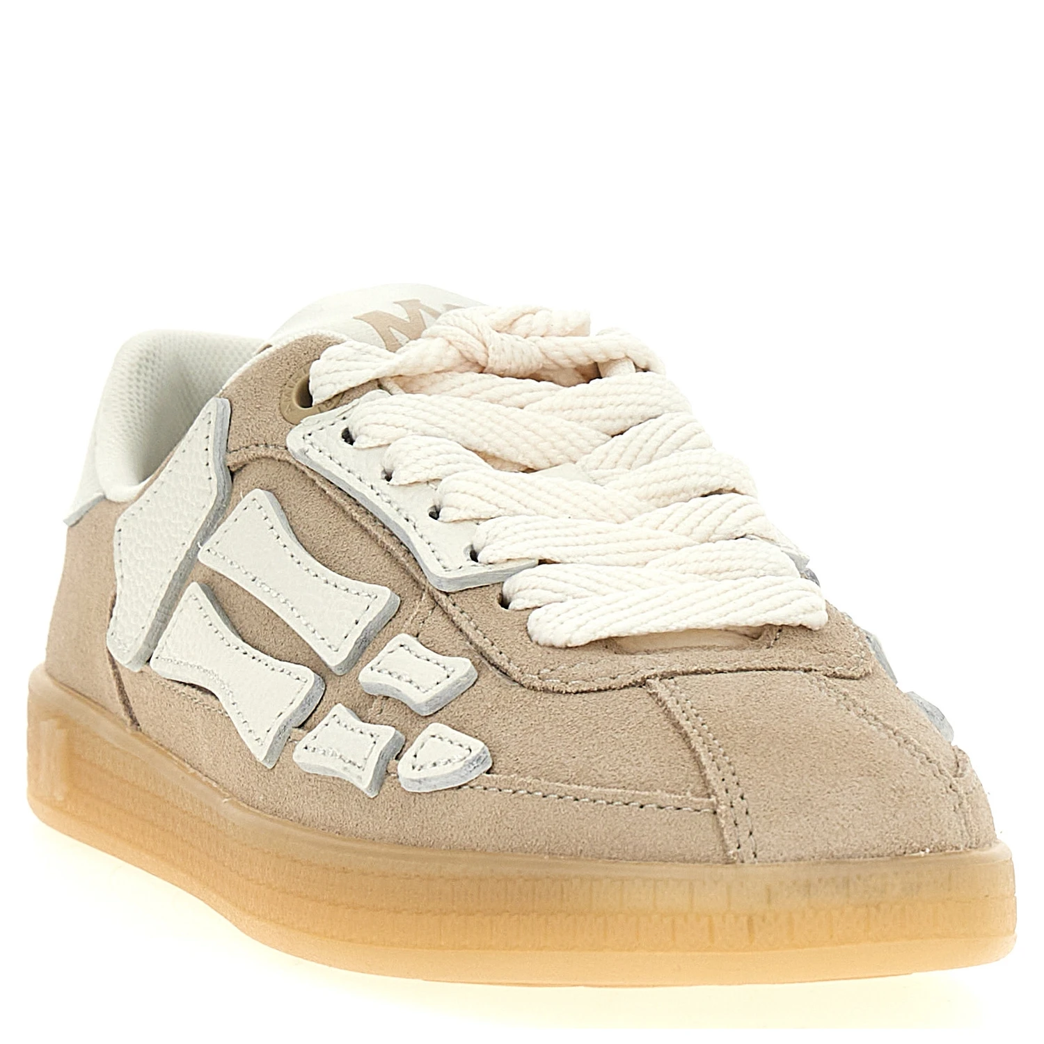 Beige Cowhide Sneakers
