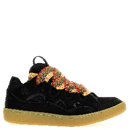 Black Calfskin Chunky Sneakers