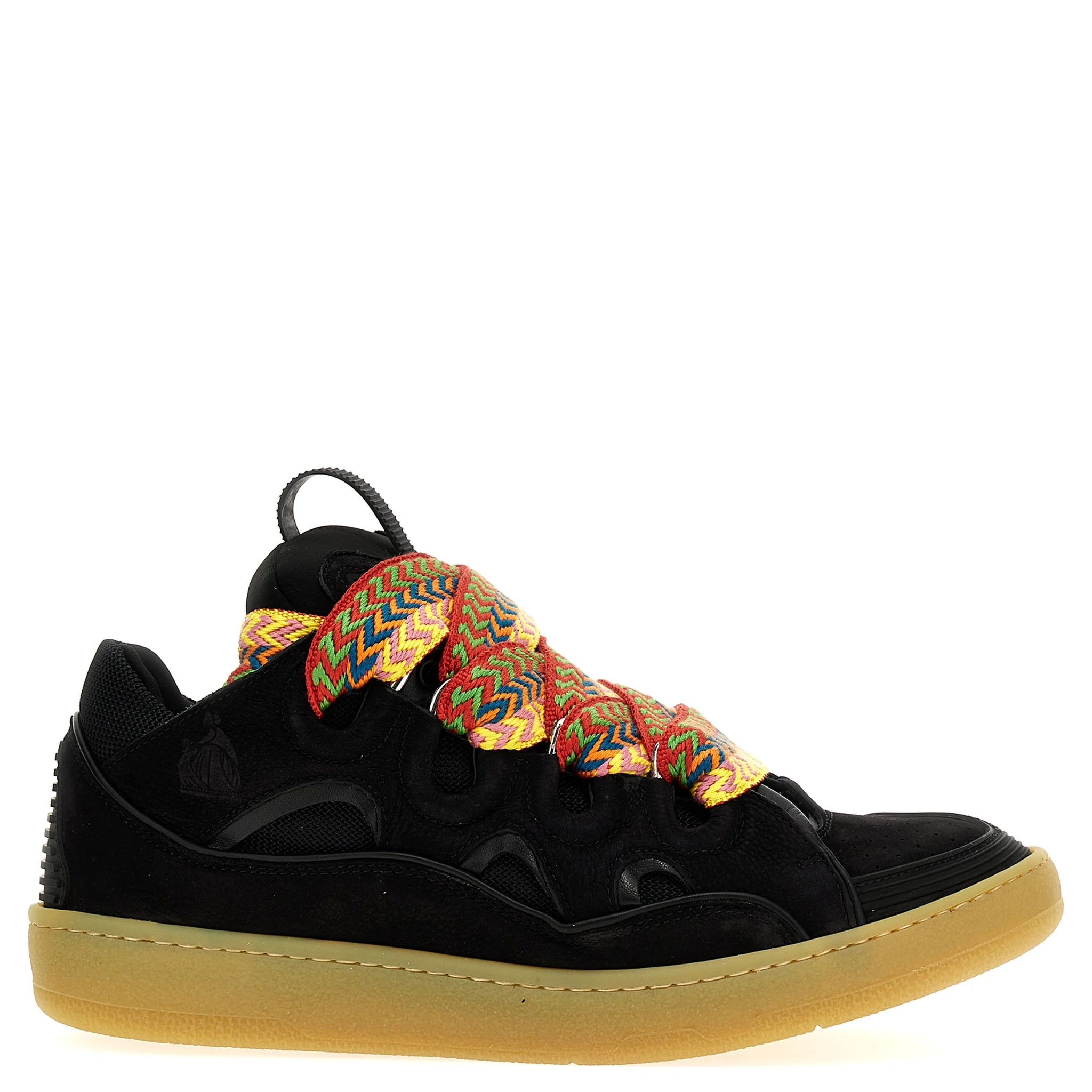 Black Calfskin Chunky Sneakers
