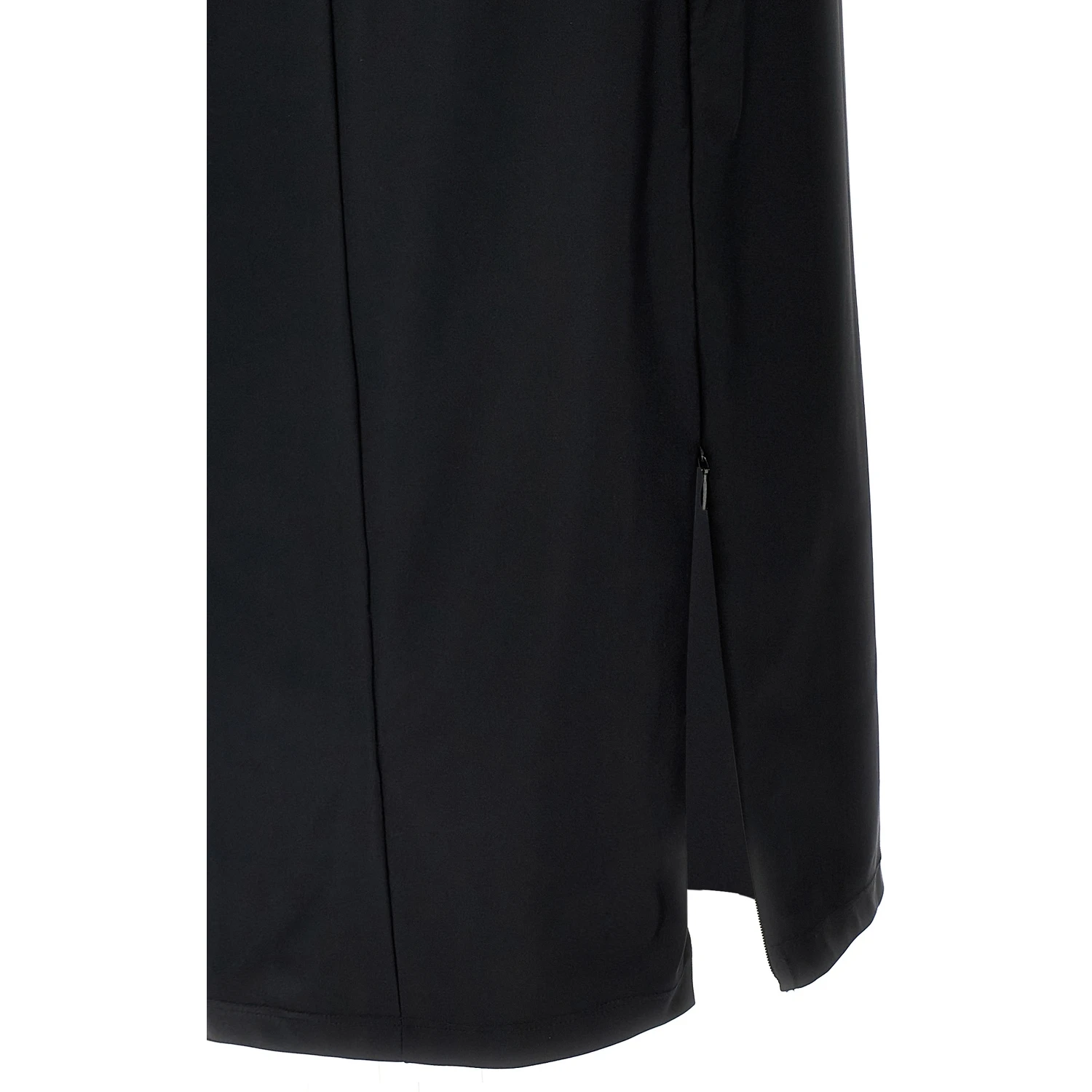 Black Nylon Midi Dress