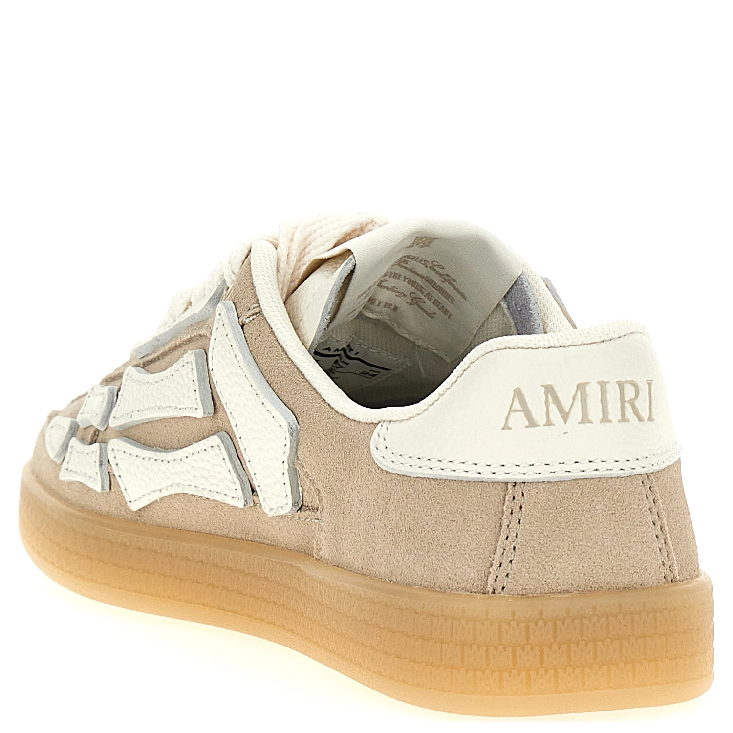 Beige Cowhide Sneakers